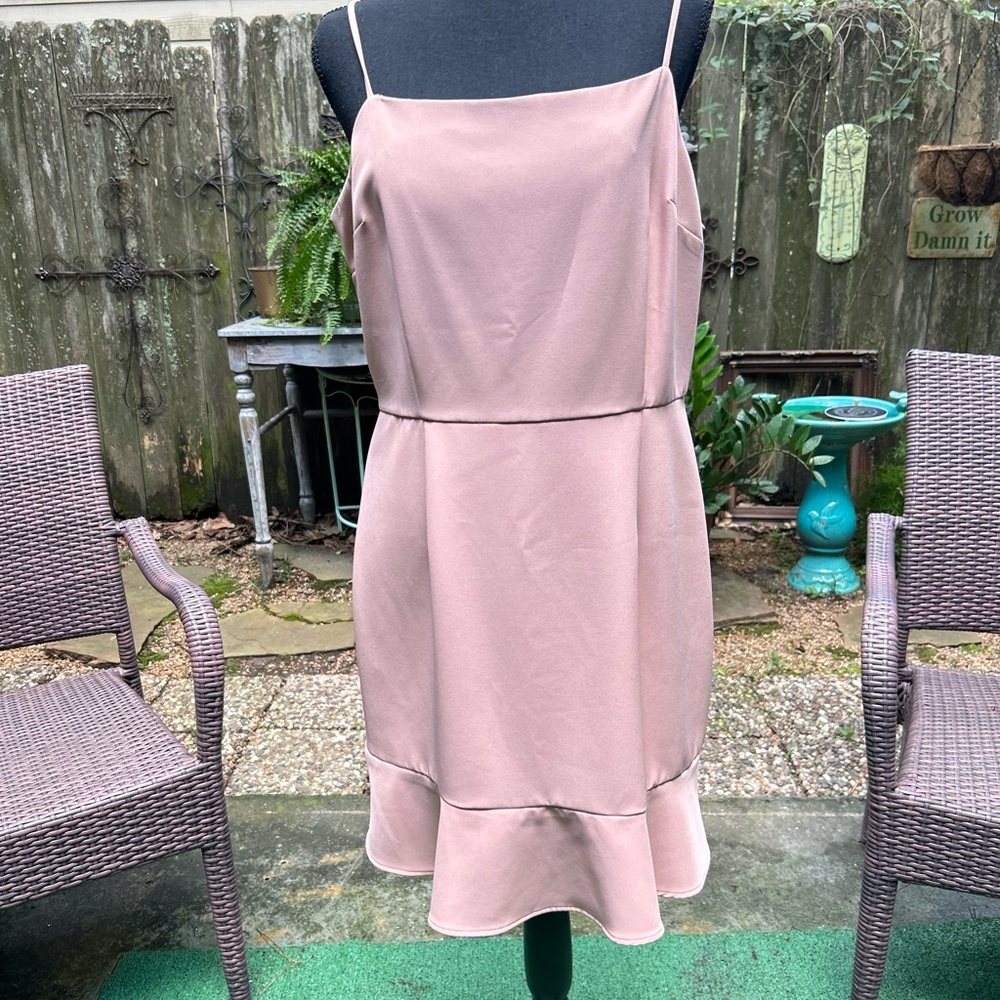 Gianni Bini Soft Blush Spaghetti Strap Dress - Picture 2 of 6